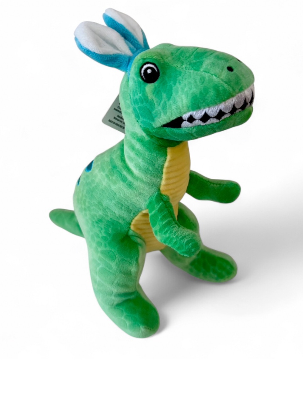 T-Rex Dinosaur with Bunny Ears Plush Toy Easter by Way To Celebrate 9”